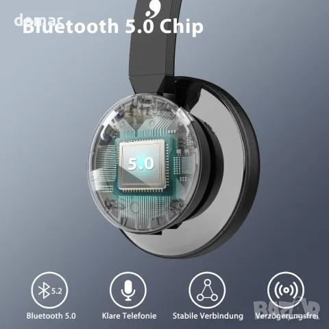 Безжични слушалки Earbay, Bluetooth с USB адаптер и зарядна база, с микрофон и шумопотискане, снимка 9 - Bluetooth слушалки - 50286358