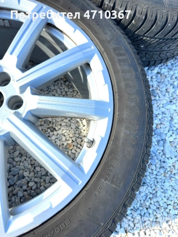 Оригинални джанти от Audi Q7, 20 инча 5x112, ET33, 9J, с гуми 285/45, снимка 6 - Гуми и джанти - 53843211