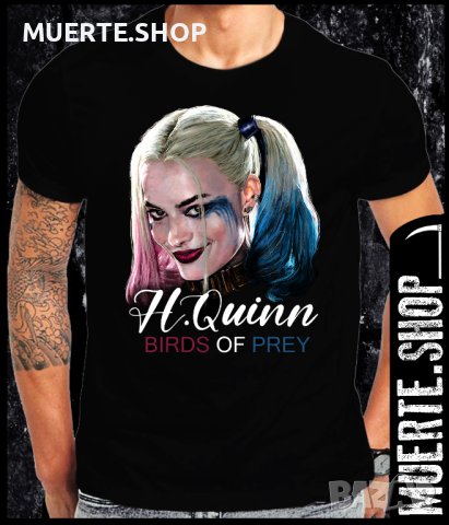 Дамска тениска с щампа HARLEY QUINN BIRDS OF PREY