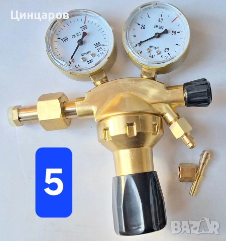 Азот от 10 до 150 Bar редуцир-вентили, редуктори, регулатори , снимка 6 - Други инструменти - 53534404