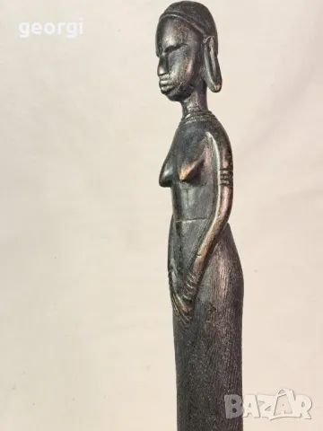 африканска абаносова статуетка 22/3, снимка 3 - Статуетки - 49199541