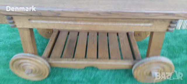  Сервизна количка от масив, снимка 5 - Маси - 47668289