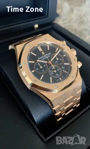 Audemars Piguet Royal Oak Chronograph 41mm Rose Gold Black Dial Различни Варианти, снимка 3 - Мъжки - 48183833