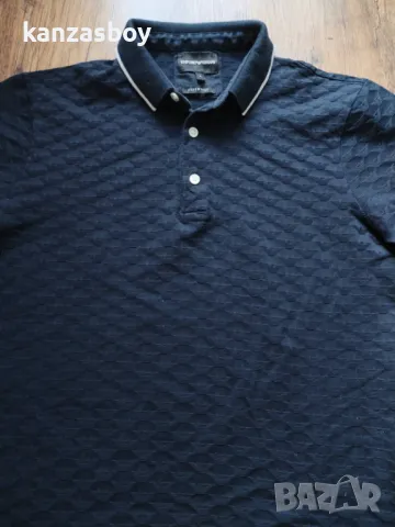EMPORIO ARMANI POLO 8N1FP0 - страхотна мъжка тениска С, снимка 5 - Тениски - 50143086