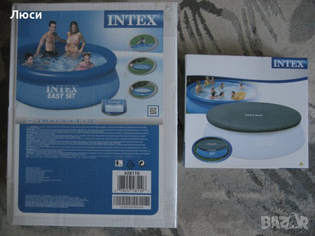 Басейн INTEX Set 244см x76 см + предпазно покривало за него, снимка 1 - Басейни и аксесоари - 40994318