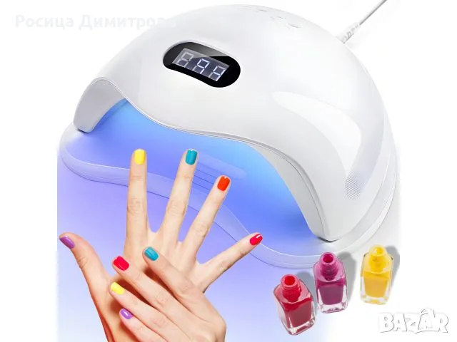 ПРОМОЦИЯ! UV/LED лампа за маникюр, педикюр, нокти, 48W, 24 диода, таймер,сензор за движение, бяла