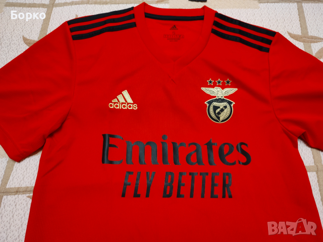 Adidas-Benfica-тениска  -S, снимка 5 - Тениски - 36437704