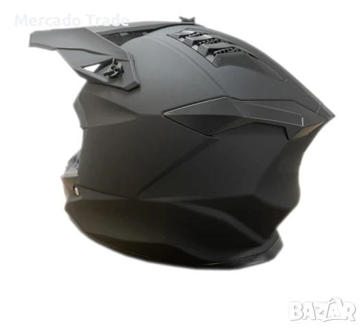 Детска кросова каска Mercado Trade, XS, S размер, Черен мат, снимка 3 - Аксесоари и консумативи - 51178170