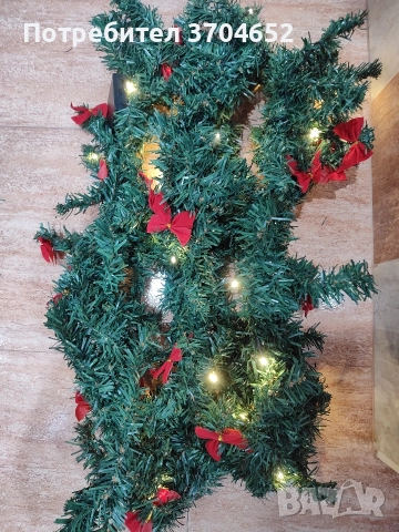 Светещ Коледен Гирлянд, снимка 2 - Декорация за дома - 52565672