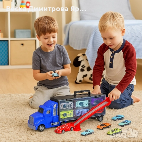 Камион за съхранение - автовоз с колички STORAGE TRUCK, снимка 5 - Коли, камиони, мотори, писти - 52173715