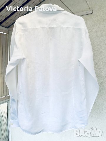 Бяла ленена риза DRYKORN FOR BEAUTIFUL PEOPLE , снимка 9 - Ризи - 41801172