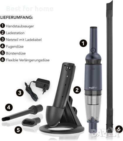 Безжична ръчна прахосмукачка MAXXMEE от ново поколение супер мощна, снимка 4 - Прахосмукачки - 41794830