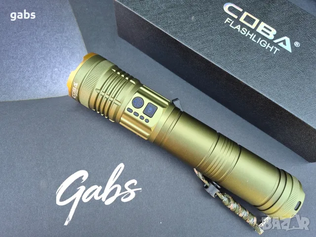 Мощен трицветен LED фенер COBA CB-G905 ,TG-Wick 3000M, снимка 3 - Екипировка - 55984954