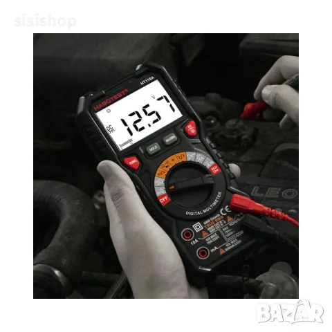 Мултифункционален измервателен уред с LCD екран за ток, напрежение и съпротивление HT112B, снимка 4 - Измервателни инструменти - 55793243