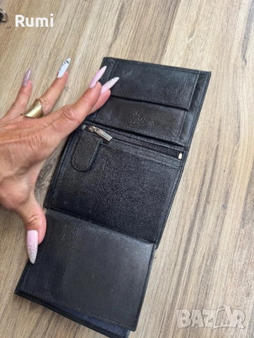Бутиков черен мъжки портфейл от естествена кожа  !, снимка 7 - Портфейли, портмонета - 52179879
