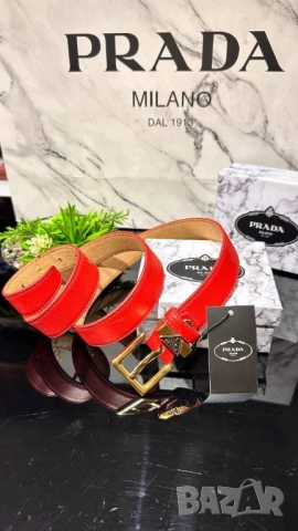 колани от естествена кожа в кутия prada, снимка 2 - Колани - 51677774