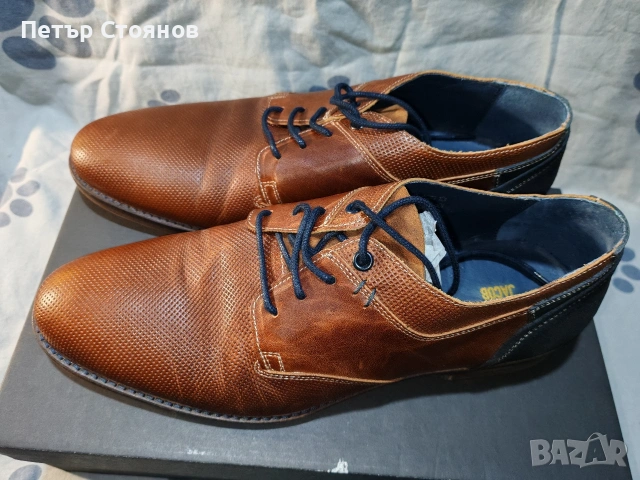 Елегантни мъжки обувки от естествена кожа Oliver Jacob №43, снимка 3 - Ежедневни обувки - 53794513