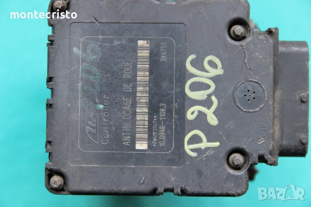 ABS модул Peugeot 206 (1998-2009г.) 10.0948-1108.3 / 10094811083 / 96 325 394 80 / 9632539480, снимка 2 - Части - 40256710