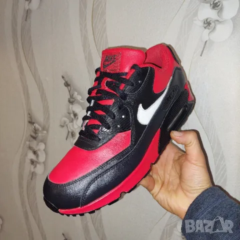 Кожени маратонки  NIKE AIR MAX 90 номер 45-45,5 , снимка 4 - Маратонки - 48562642