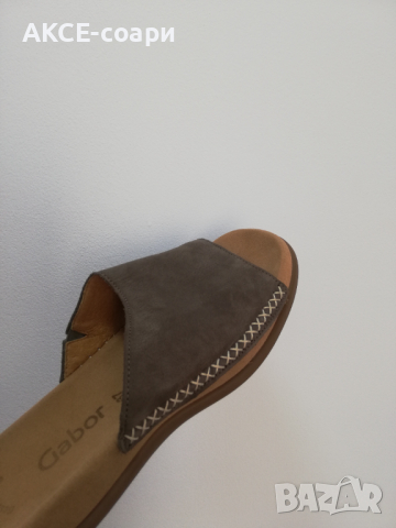Gabor/N37, естествена кожа,Отлични! , снимка 6 - Чехли - 36240766