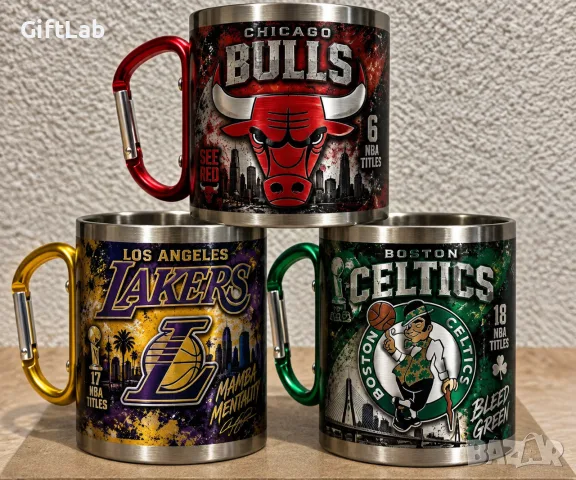 Метална термочаша на любим отбор NBA/NFL/NHL/MLB