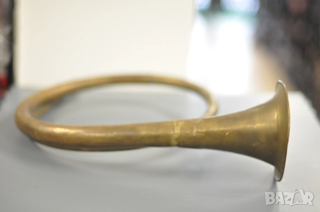 Месингова ловна сигнална тръба (рог), снимка 5 - Антикварни и старинни предмети - 52857038