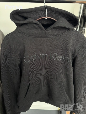 Calvin Klein Fleece Hoodie (XS), снимка 5 - Суичъри - 53138523