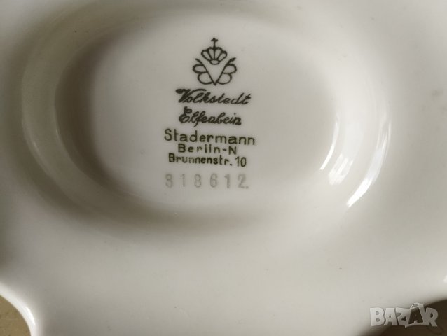 порцеланов свещник, снимка 4 - Антикварни и старинни предмети - 41850140