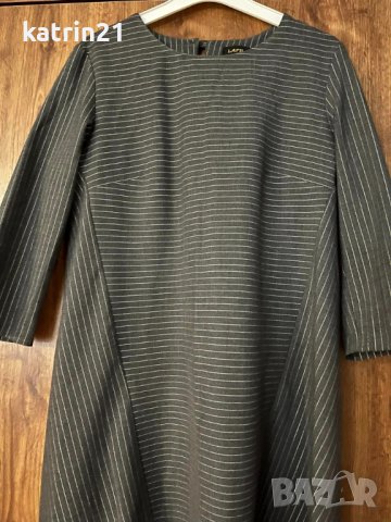 дамска рокля в сиво асиметрична, снимка 2 - Рокли - 39652325