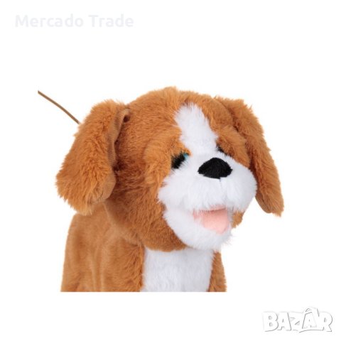Механично куче Mercado Trade, С движение и звук, Кафяв, снимка 3 - Електрически играчки - 42733470