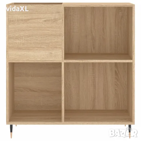 vidaXL Шкаф за винилови плочи сонома дъб 84,5x38x89 см инженерно дърво, снимка 4 - Шкафове - 56148126