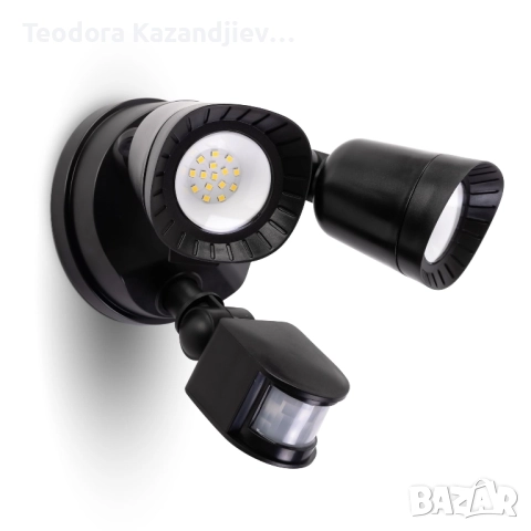 LED външна лампа със сензор за движение, снимка 2 - Прожектори - 51802220