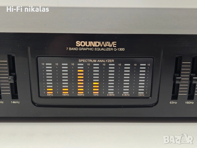 EQ стерео еквалайзер 7 бандов SOUNDWAVE Q-1300, снимка 5 - Еквалайзери - 53796681