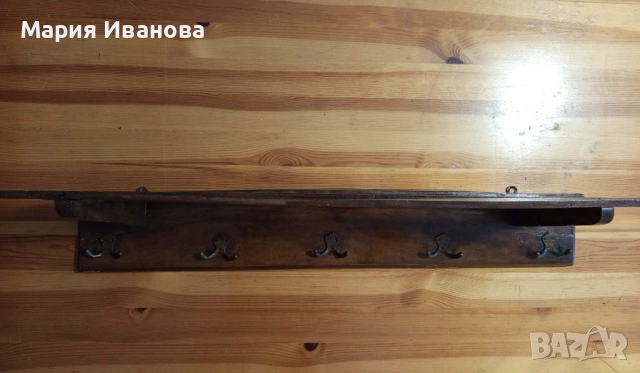 Стенна ретро закачалка, дървена, снимка 7 - Закачалки - 53821464