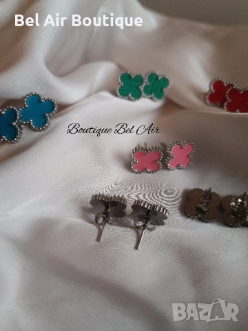 Обеци Детелини, обеци Van Cleef, снимка 2 - Обеци - 53392217