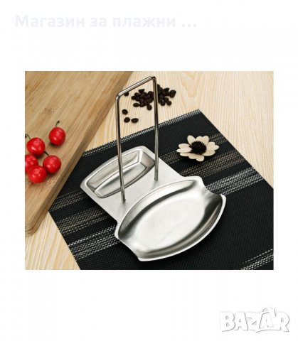 ПОСТАВКА ЗА КАПАК И ЛЪЖИЦА, МЕТАЛНА - код МЕТАЛНА, снимка 4 - Аксесоари за кухня - 34225585