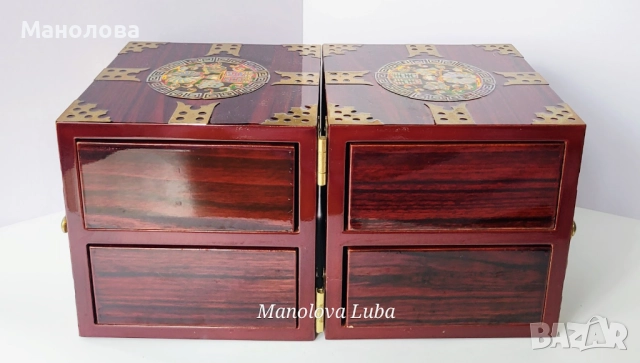 Две корейски кутии за бижута Najeonchilgi (나전칠기)., снимка 16 - Антикварни и старинни предмети - 51927955