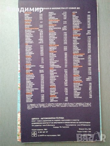 Пътни карти "Европа-Автомобилни пътища"1987 г. и 1995 г., снимка 6 - Колекции - 33919663