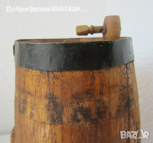 Буренца, бъкели: Конски дървен бъкел за битов кът, буре бърдук с дръжка, снимка 11 - Други - 32387823