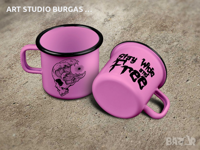 Емайлирана МАТОВА ретро чаша - КАНЧЕ, снимка 5 - Чаши - 36148182