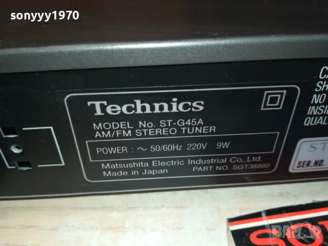 TECHNICS ST-G45A STEREO TUNER-MADE IN JAPAN-ВНОС SWISS 2505250656LCHERY, снимка 10 - Ресийвъри, усилватели, смесителни пултове - 50416629