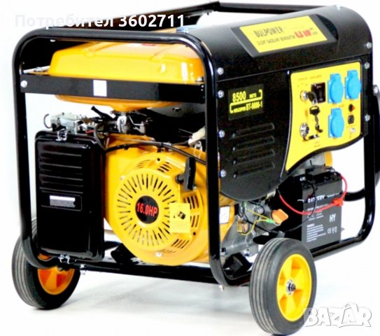 Генератор За Ток 8.5 KW Nova Electric Бензин-Газ Монофазен, снимка 5 - Генератори - 39223739