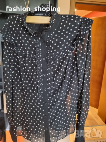 Дамска риза на точки Karen Millen, ,размер S, снимка 6 - Ризи - 52031502