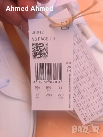 Adidas Сникърси VS PACE 2.0 HP6010 Бял 44 Нови, снимка 4 - Маратонки - 55793373