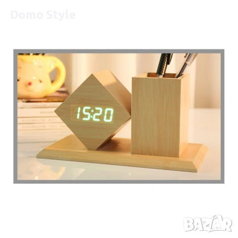 Органайзер и LED часовник с няколко показателя 2 в 1, снимка 2 - Декорация за дома - 53266761