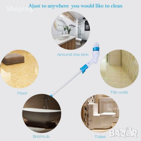 Електрическа четка за почистване на баня Spin, снимка 11 - Други - 53476456