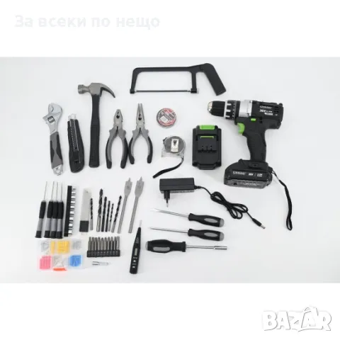 Акумулаторен ударен винтоверт 36V 8Ah с 111 части в куфар StahlMayer Black XR, снимка 2 - Винтоверти - 50337839