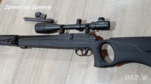 Въздушна карабина Milbro Speedmaster Tactical (12J) – Болтов затвор + Оптика + Калъф + Адаптер, снимка 8 - Въздушно оръжие - 53657797