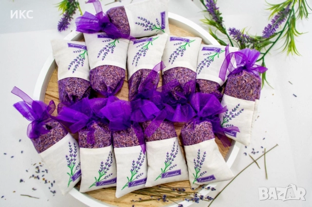 Натурални торбички с лавандула, снимка 3 - Декорация за дома - 52821765