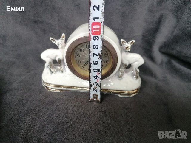 Антикварен порцеланов настолен часовник , снимка 5 - Колекции - 34798298